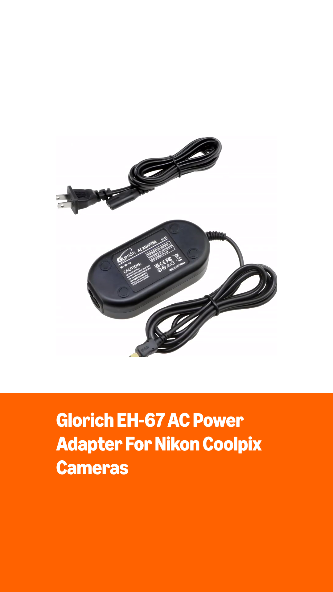 Amazon.com : Glorich EH-67 Replacement AC Power Adapter Kit for