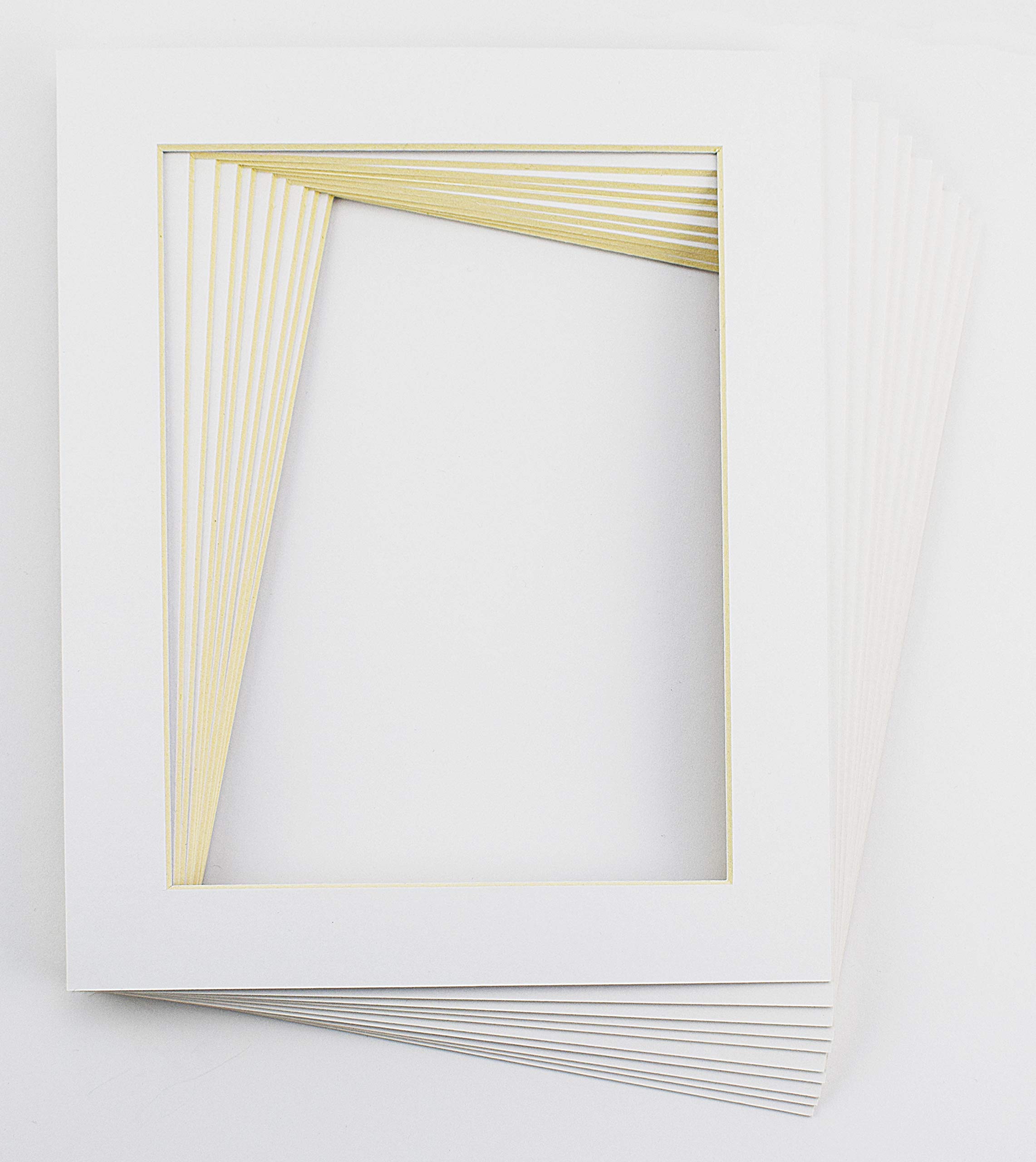 Ten Pack of Pure White Mounts Size A4 to fit Image Size A5