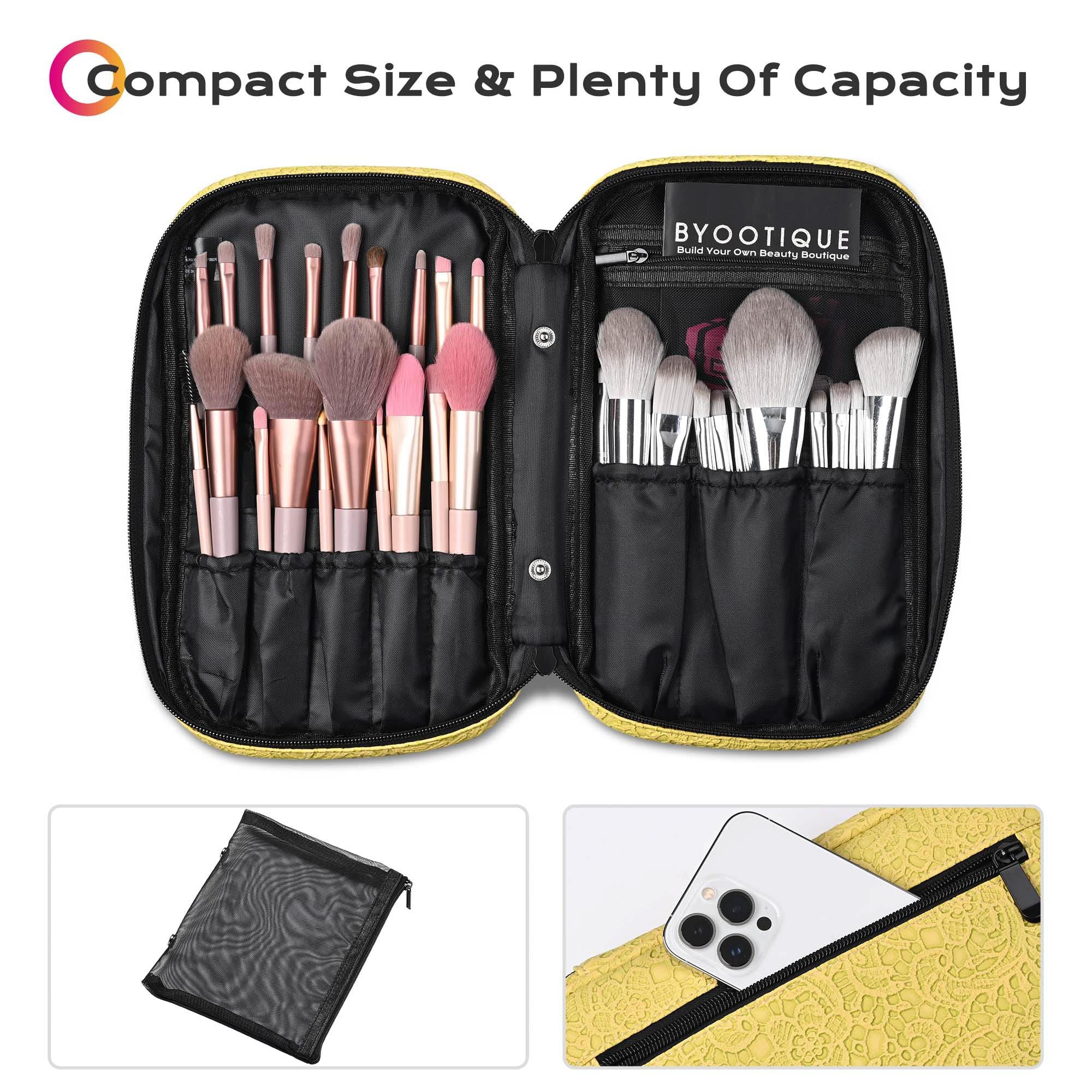 BYOOTIQUE Portable Makeup Brush Organizer Bag