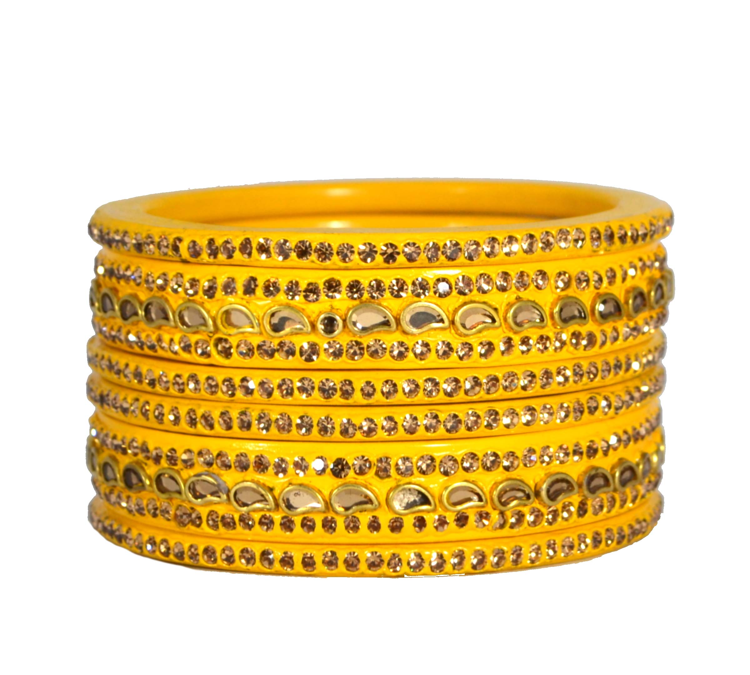 KANGANAS Lac Bangles for women YELLOW Keri KADA Chudi Set (2.8) (B08W21N6H2) Amazon Price History, Amazon Price Tracker
