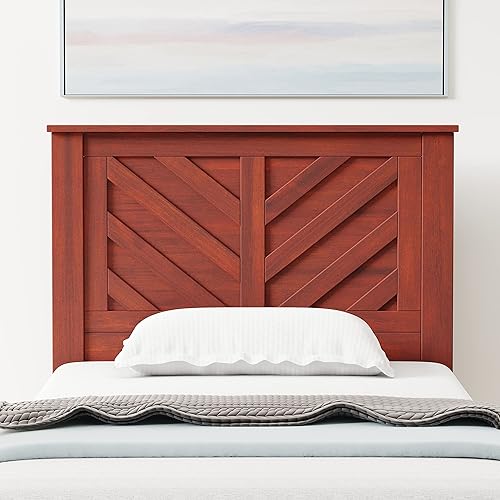 Miniatura 6 de Glenwillow Home LaFerme - Cabecero de madera con panel en color cerezo, tamaño matrimonial