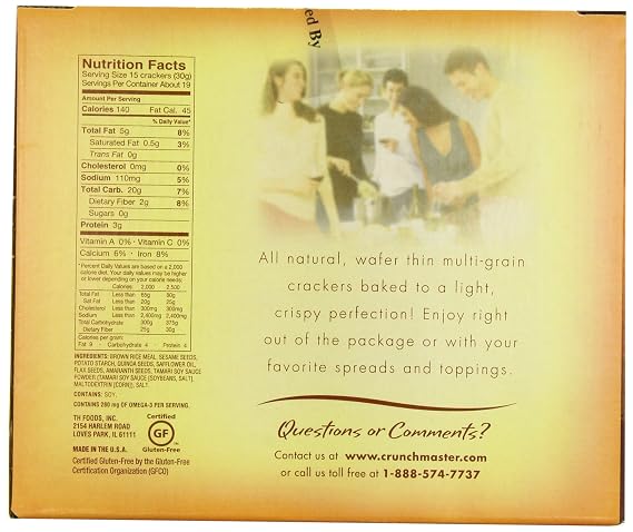 Crunchmaster Multi-Grain Crackers , 20 Ounce