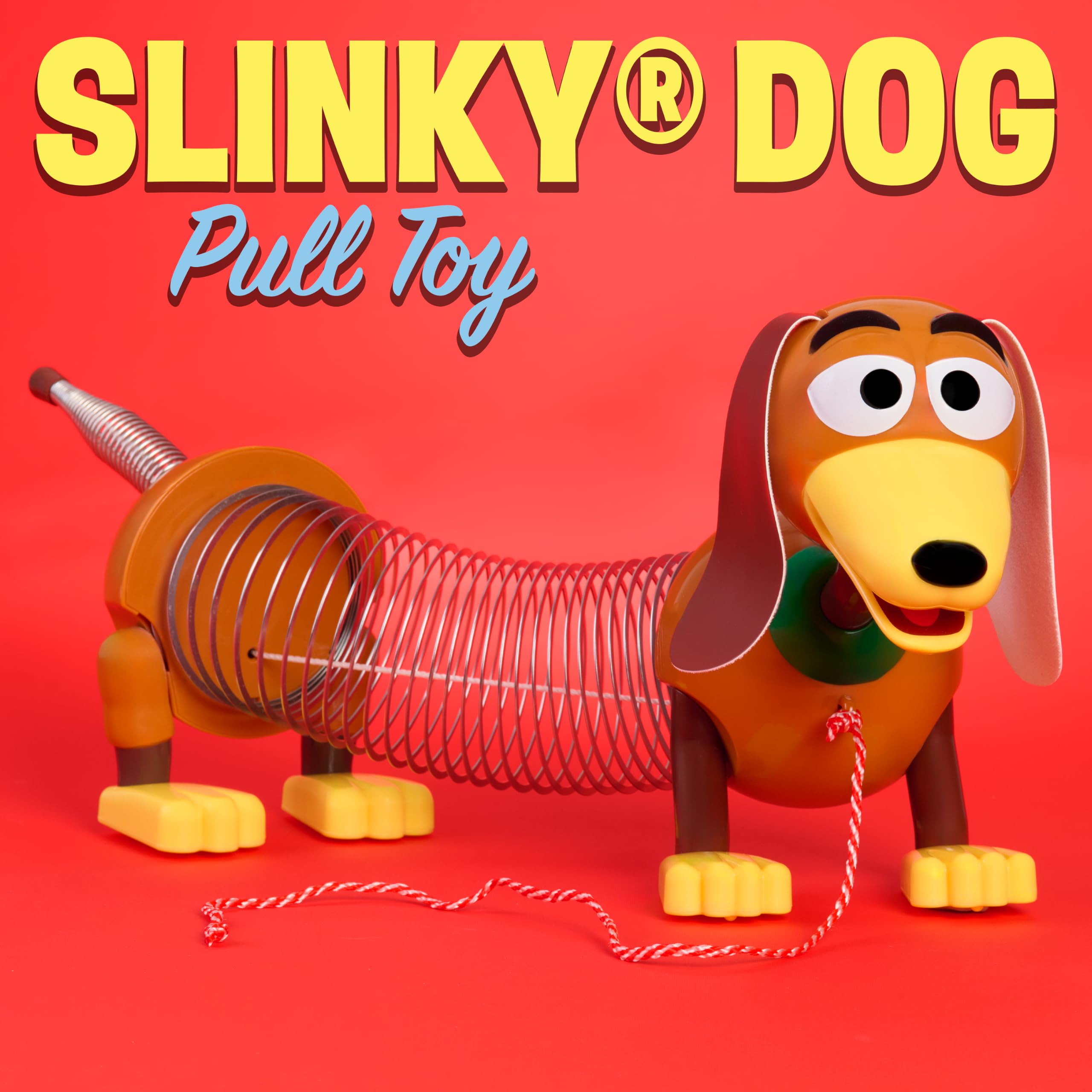 Retro Slinky Dog, The Original Walking Spring Toy, Vintage Spring
