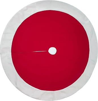 wondershop 48 Basic Felt Tree Skirt Red/White