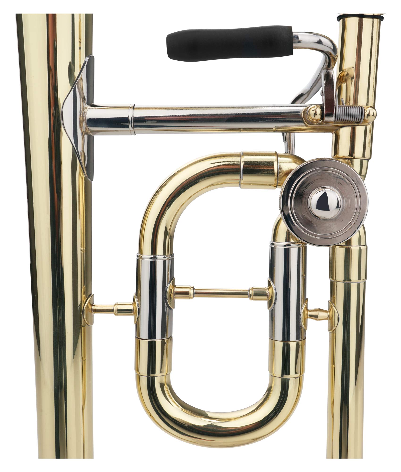 Classic Cantabile KP-35C Bb Kinderposaune (Schüler Posaune, Stimmung: Bb/C, Sekundventil mit Schnurmechanik, Messing-Schallbecher 200 mm, Bohrung 12,20 mm, inkl. Mundstück und Koffer)