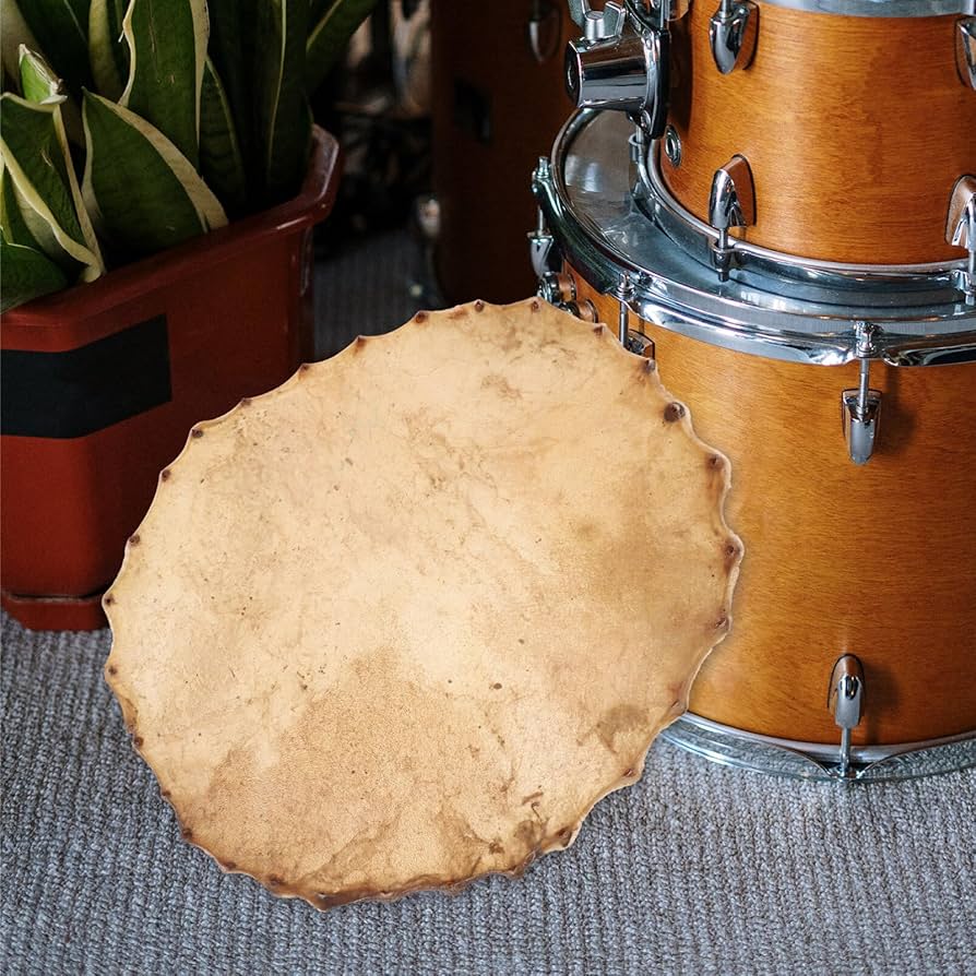 鼓　小鼓　皮 Amazon.com: Drum Skin 打擊樂器鼓頭替換牛皮鼓頭圓形鼓頭鼓頭