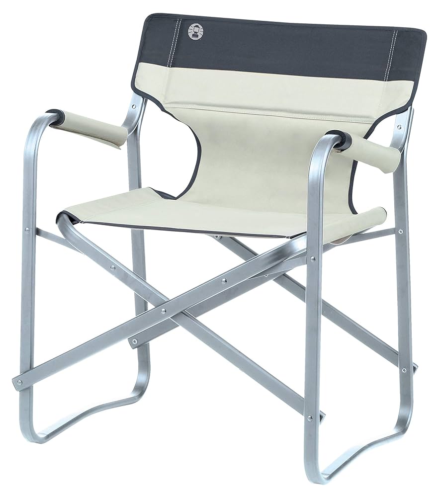 テーブル・チェア・ハンモック Coleman Outdoor Chair Amazon.co.jp: COLEMAN FOLDING DECK CHAIR WITH TABLE (KHAKI