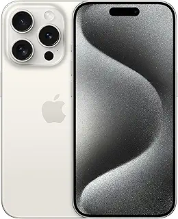【整備済み品】 Apple iPhone 15 Pro 128GB ホワイト チタニウム SIMフリー 5G対応 (整備済み品)