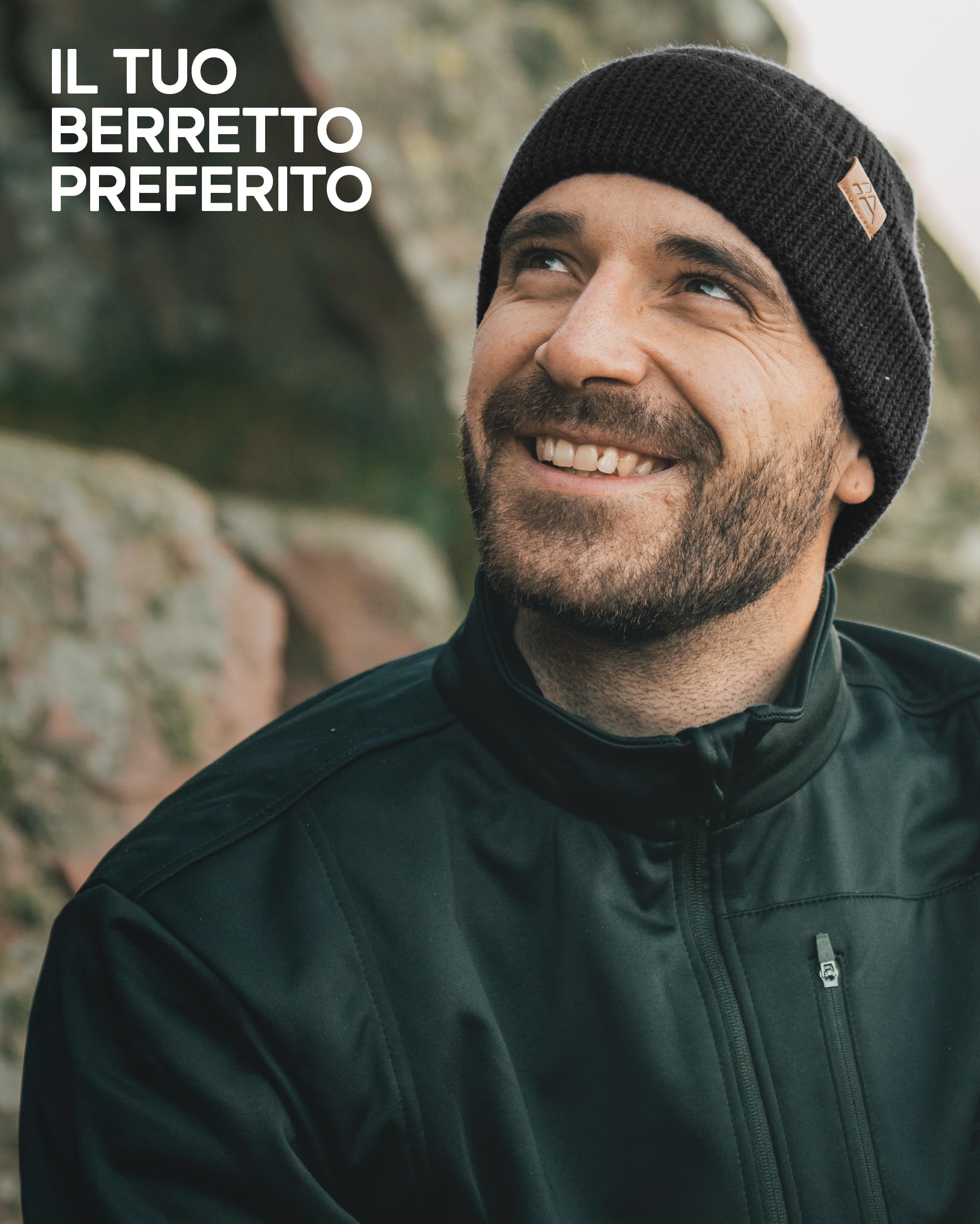 DANISH ENDURANCE Cappello Lana Merino, Berretto Beanie in Maglia Termica, da Uomo e Donna