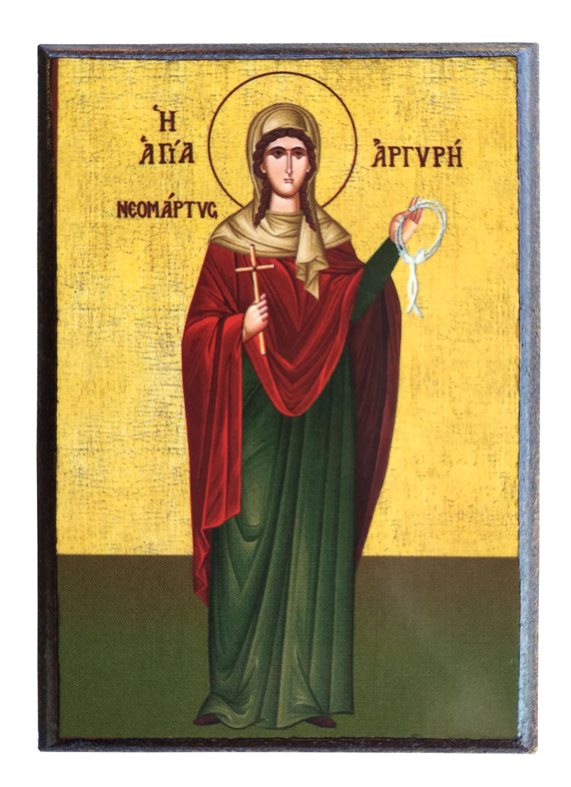 SAINT ARGYRE, OF PROUSSA, NEOMARTYR, AT CONSTANTINOPLE, FULL BODY - Greek Byzantine Orthodox Icon