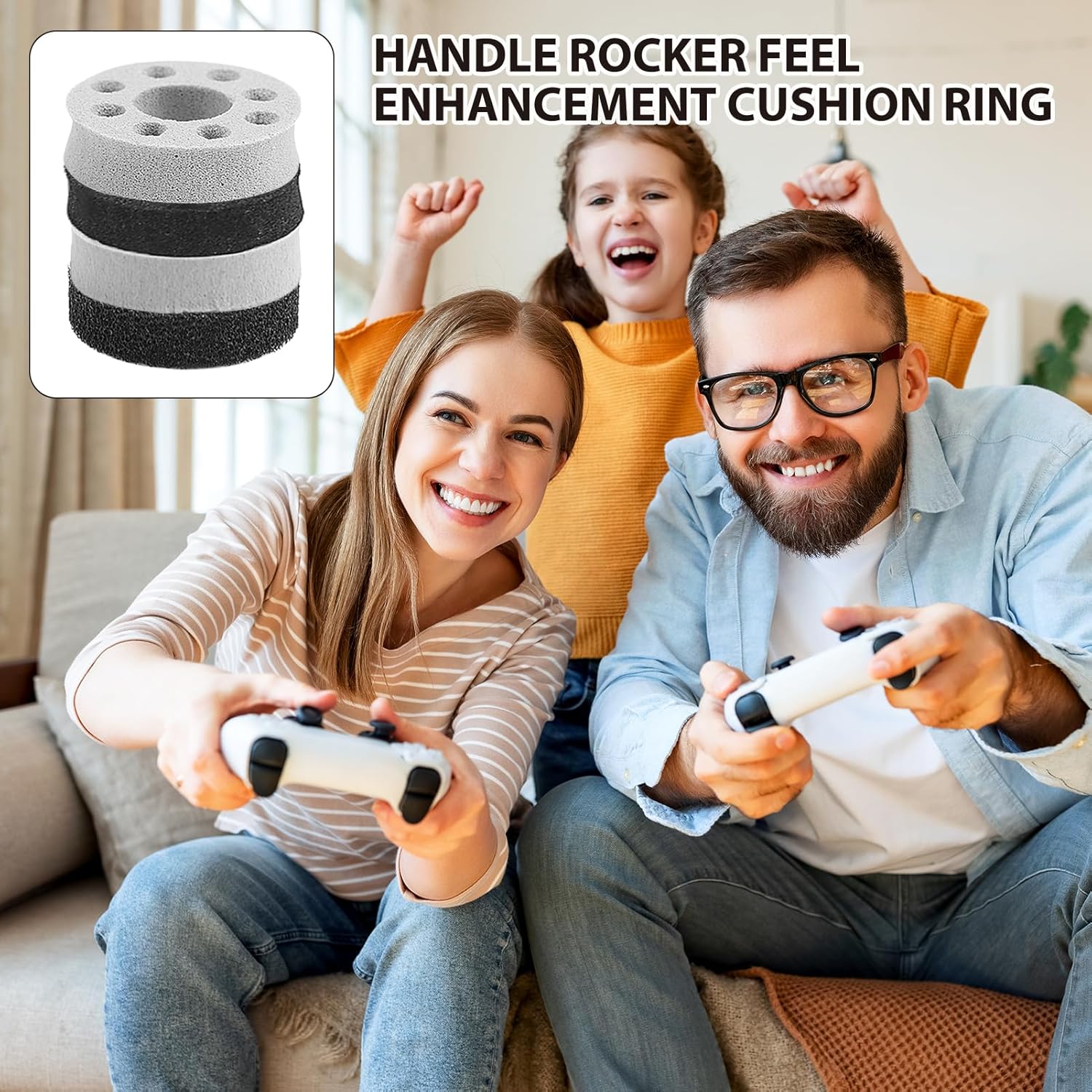 Precision Rings, Aim Assist Motion Controller 16PCS Aim Assist Rings Suitable for PS4, PS5, Xbox One, Xbox Series X, Switch, Switch Pro Accessories 4 Different Strengths Motion Control