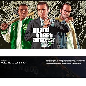 Grand Theft Auto V for PlayStation 5 (US Version), with PremGear ThumbSticks (2 pack: 1 High-Rise, 1 Mid-Rise) & Cleaning Cloth
