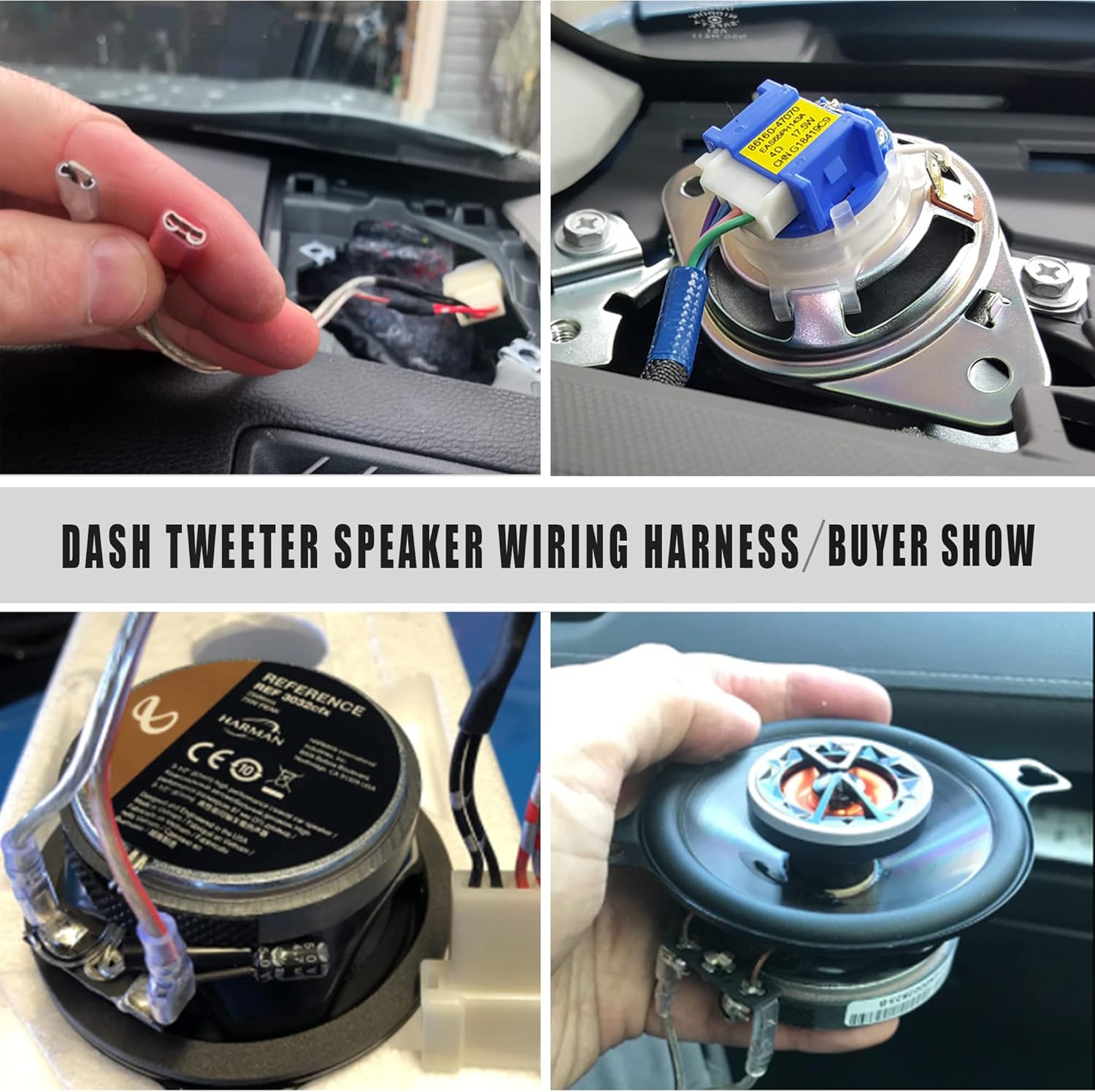 NuIth Car Speaker Wire Harness Connector + Dash Tweeter Speaker Wiring Adapter Toyota Corolla/Camry 2012-2019 Subaru Forester/Impreza 2012-2020 Aftermarket Speaker Cable Plug : Electronics