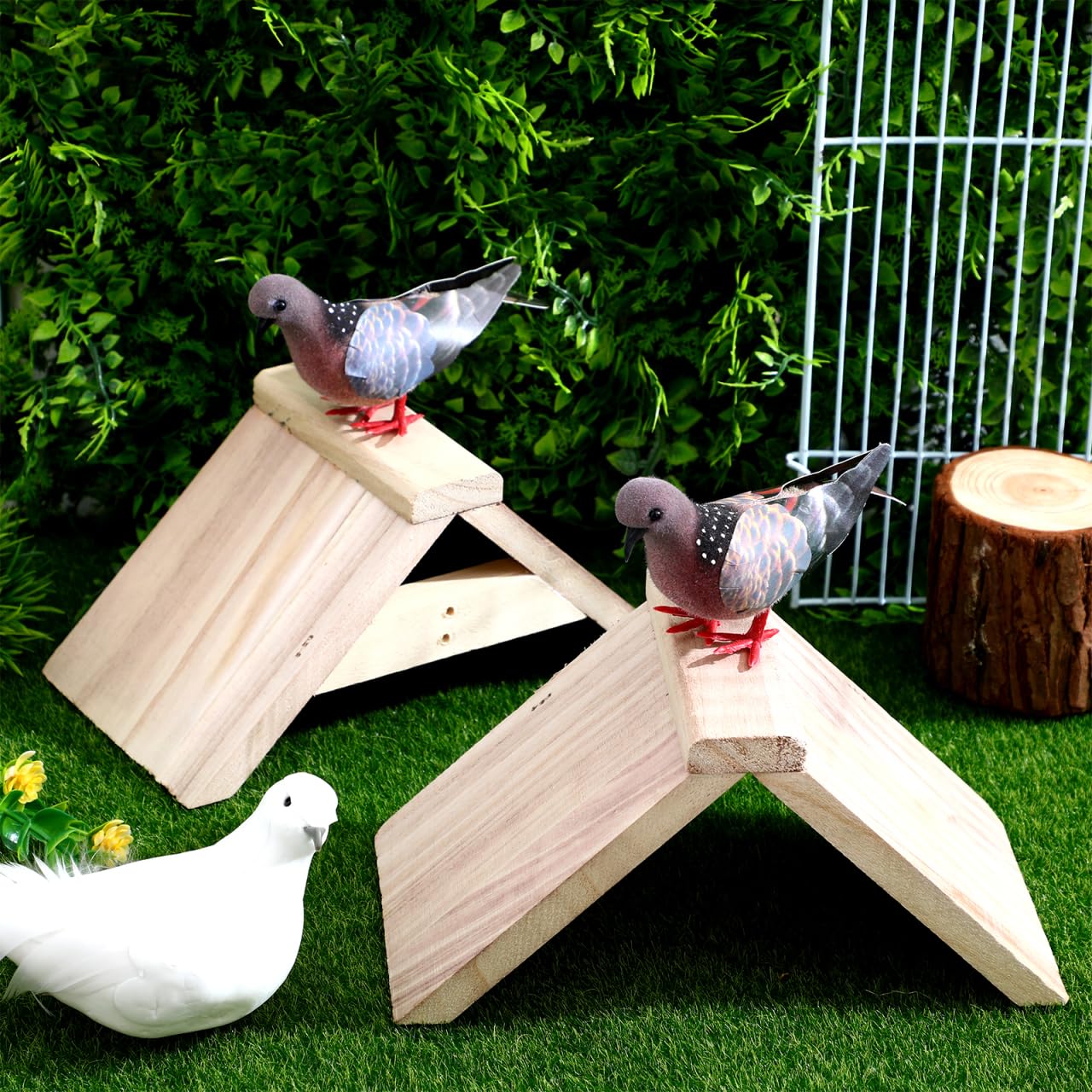 5 x Holz-Taubenstangen, Massivholz, Vogelkäfig-Zubehör