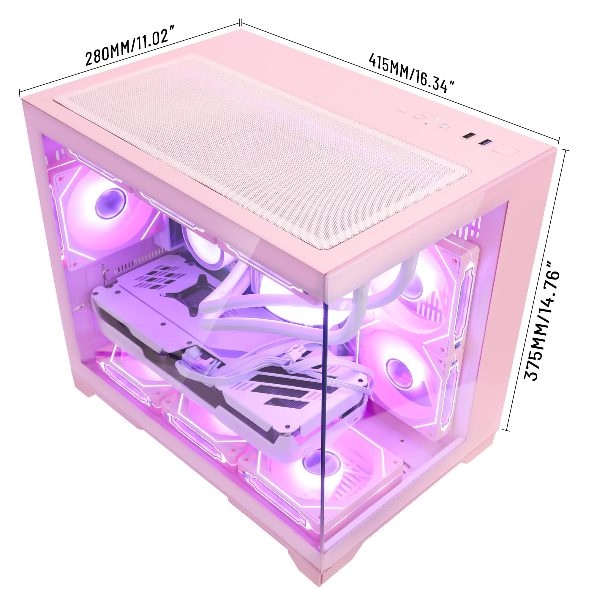Amazon.com: Ocean Park Pink Gaming PC Gamer Desktop W/ KB & Mouse