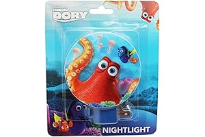 Disney Pixar's Finding Dory Octopus Shade Night Light for Safe Sleep