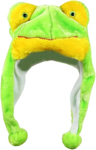 Miniatura 42 de Poliéster animal de la diversión de la felpa un tamaño del casquillo con la guarnición marrón (bear brown)