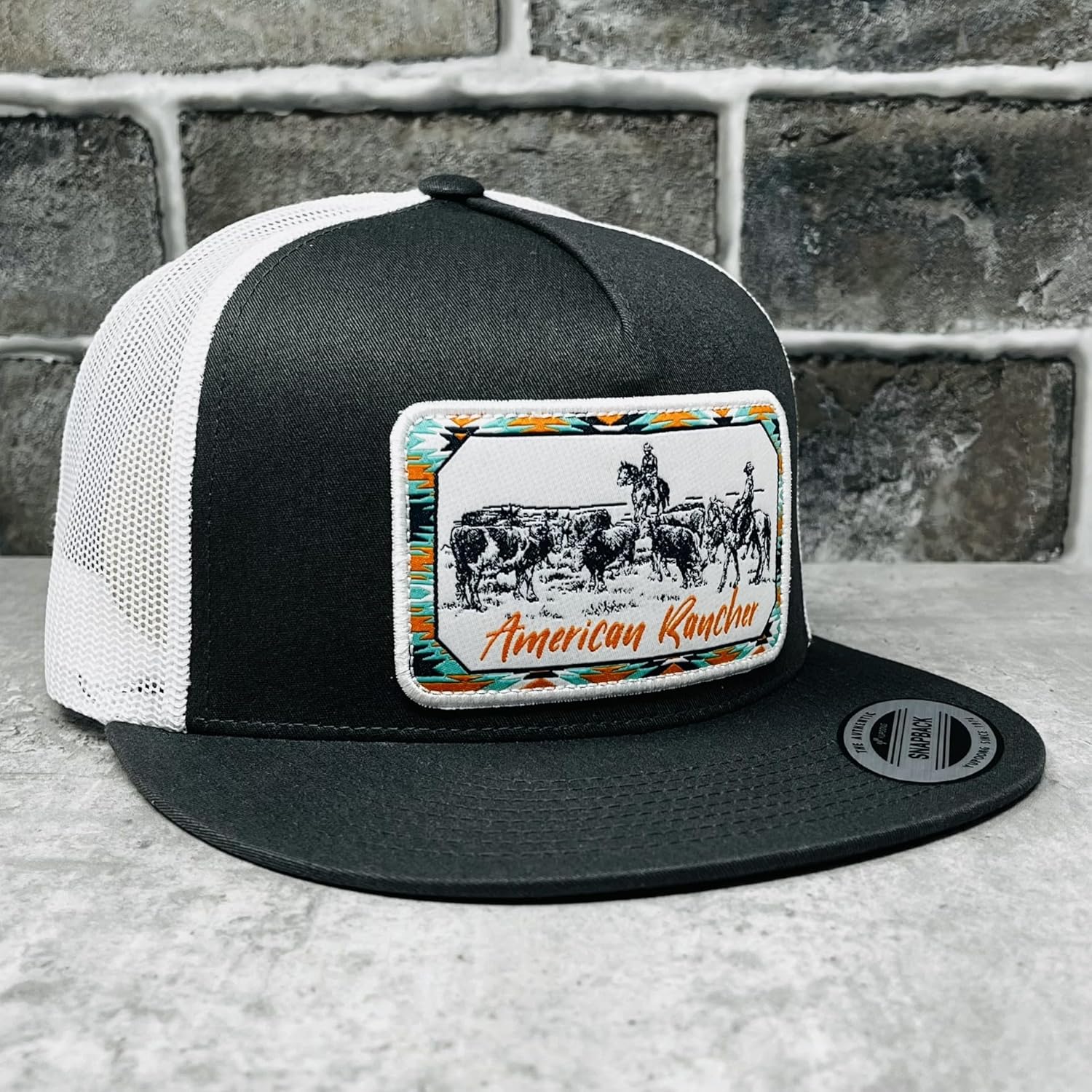 Vexil American Rancher Adjustable Snapback Western Lifestyle Rodeo Southwest Inspired Meshback Hat