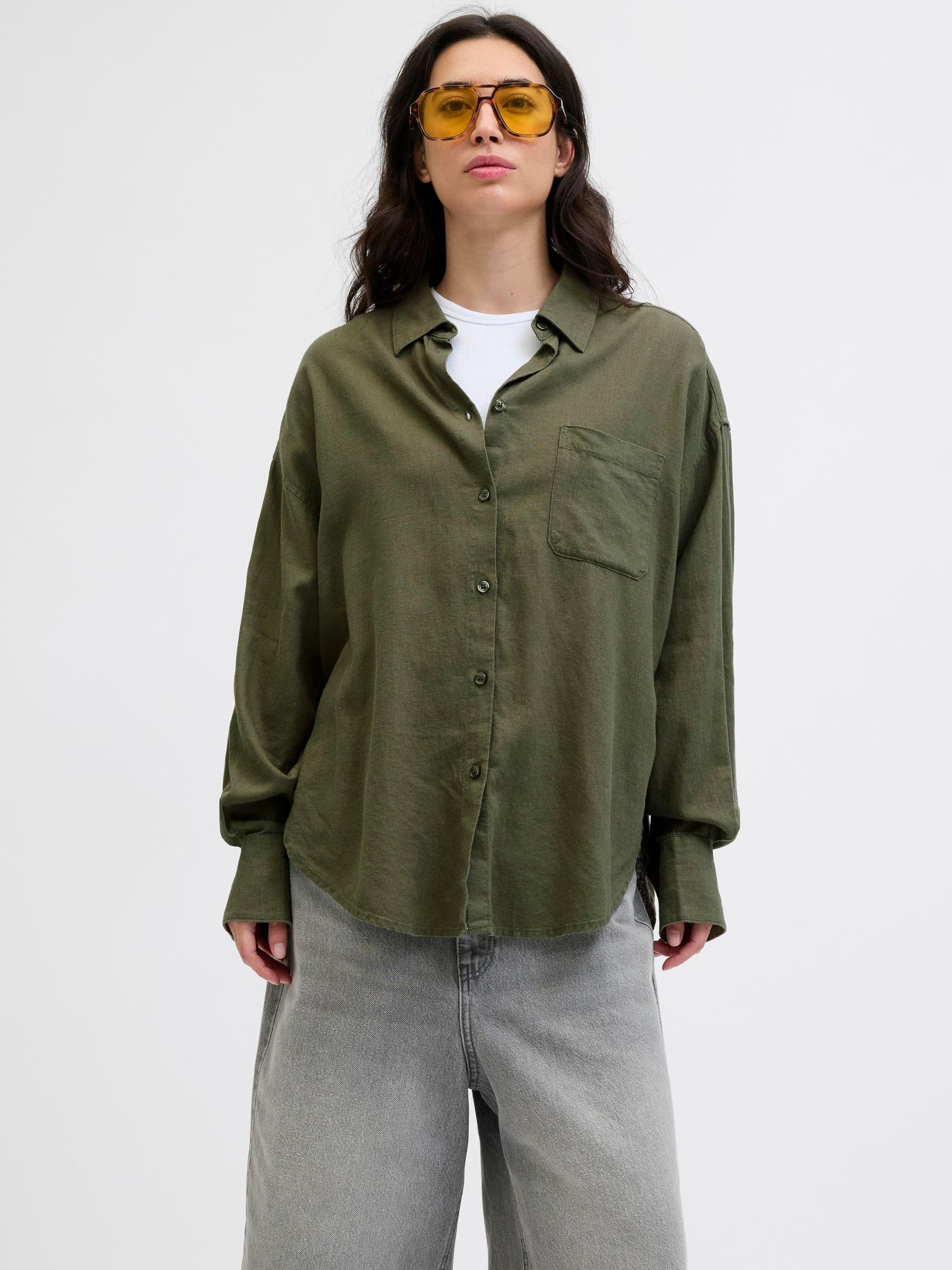 JJXX Jxjamie Breeze Summer Ls Shirt WVN Sn Jxjamie Breeze Summer Ls T-Shirt WVN Sn Femme (Lot de 1)