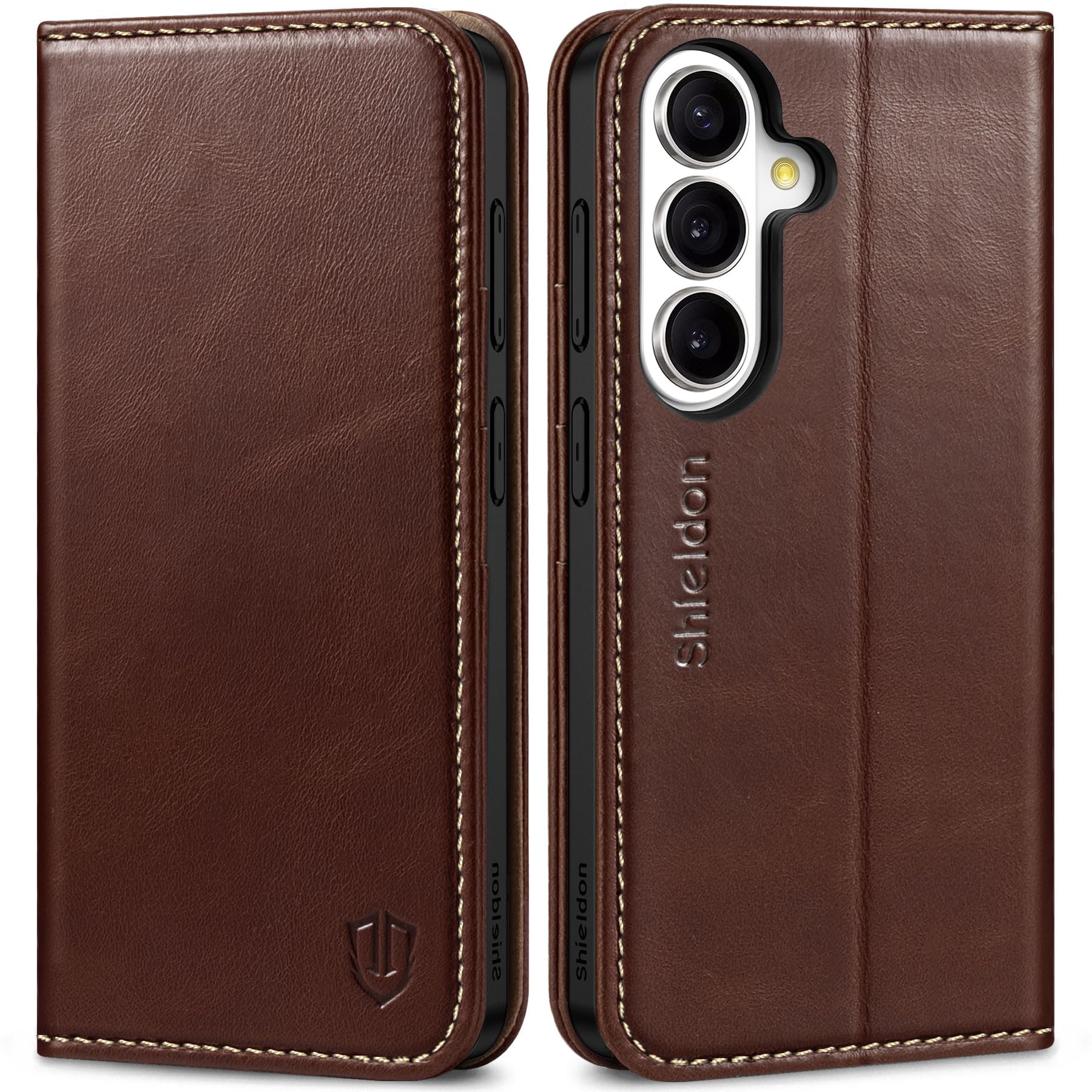 Coque Galaxy S26 5G Shieldon etui portefeuille cuir - 7