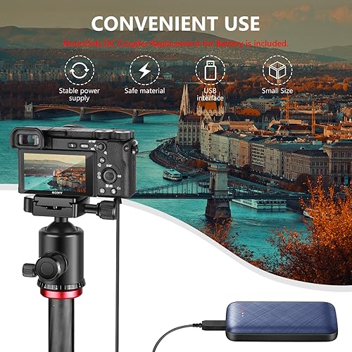 Miniatura 7 de Neewer Adaptador de corriente de repuesto para batería ficticia NP-FW50 con cable USB compatible con Sony A7 A7R A7S A7II A7RII A7SII A6500 A6400