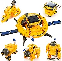 Vista 1 de Juguetes de robot solar 6 en 1, proyectos STEM para niños de 8 a 12 años, kits de ciencia para niños y niñas, energía solar, juguete espacial
