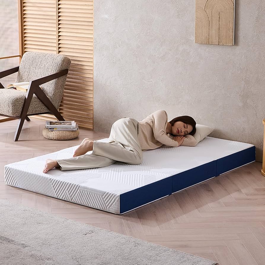 マットレス ダブル 三つ折り HAGiHARA 3つ折り5cmマットレス ダブル 約140×192cm 萩原