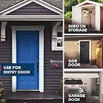 Verrou de porte sans clé Weiser Elements Noir mat / Verrou à pêne dormant, Verrou de porte avec clavier à 5 boutons et verrouillage automatique et batterie de 12 mois, Verrous électroniques pour porte d'entrée, Décor traditionnel