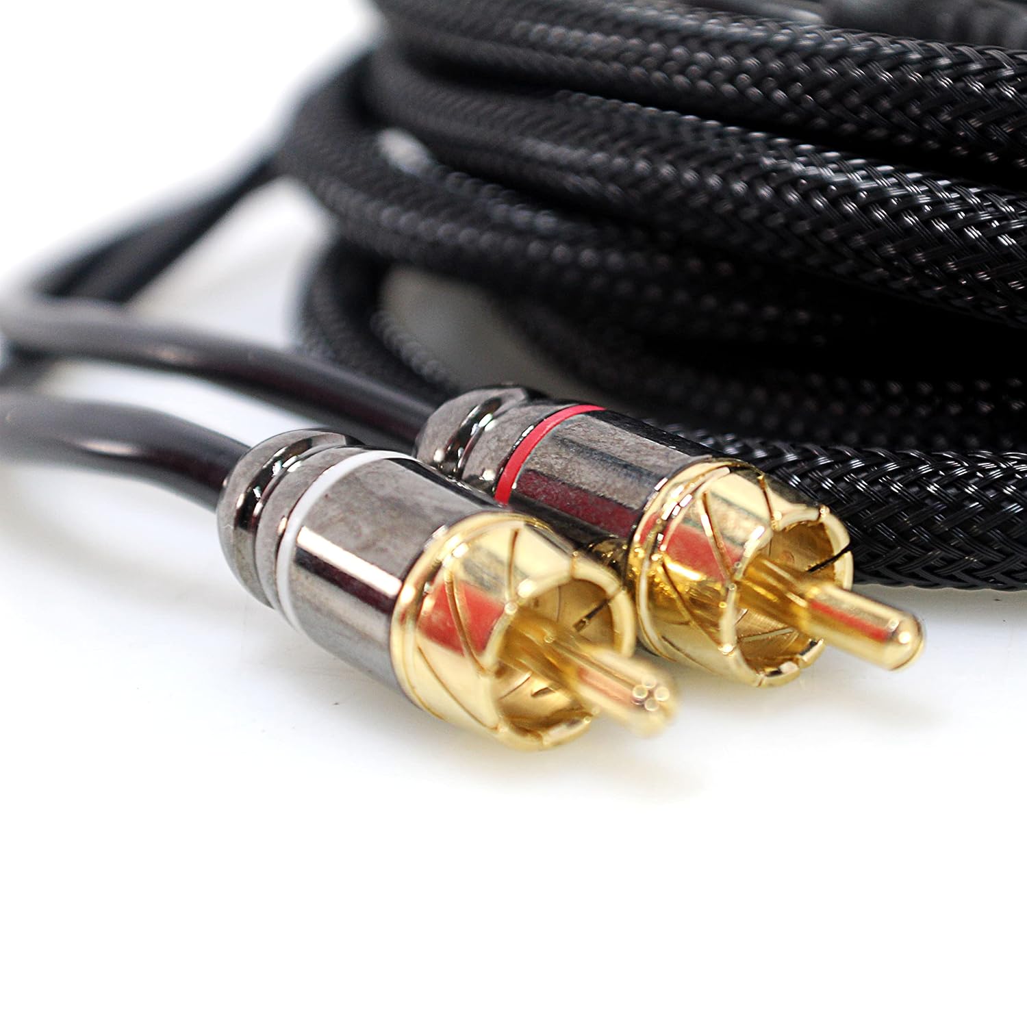 Full Tilt Audio HQ Series 12FT RCA Gold Plated Tip 2 Channel Cable FT-RCA12.0-HQ