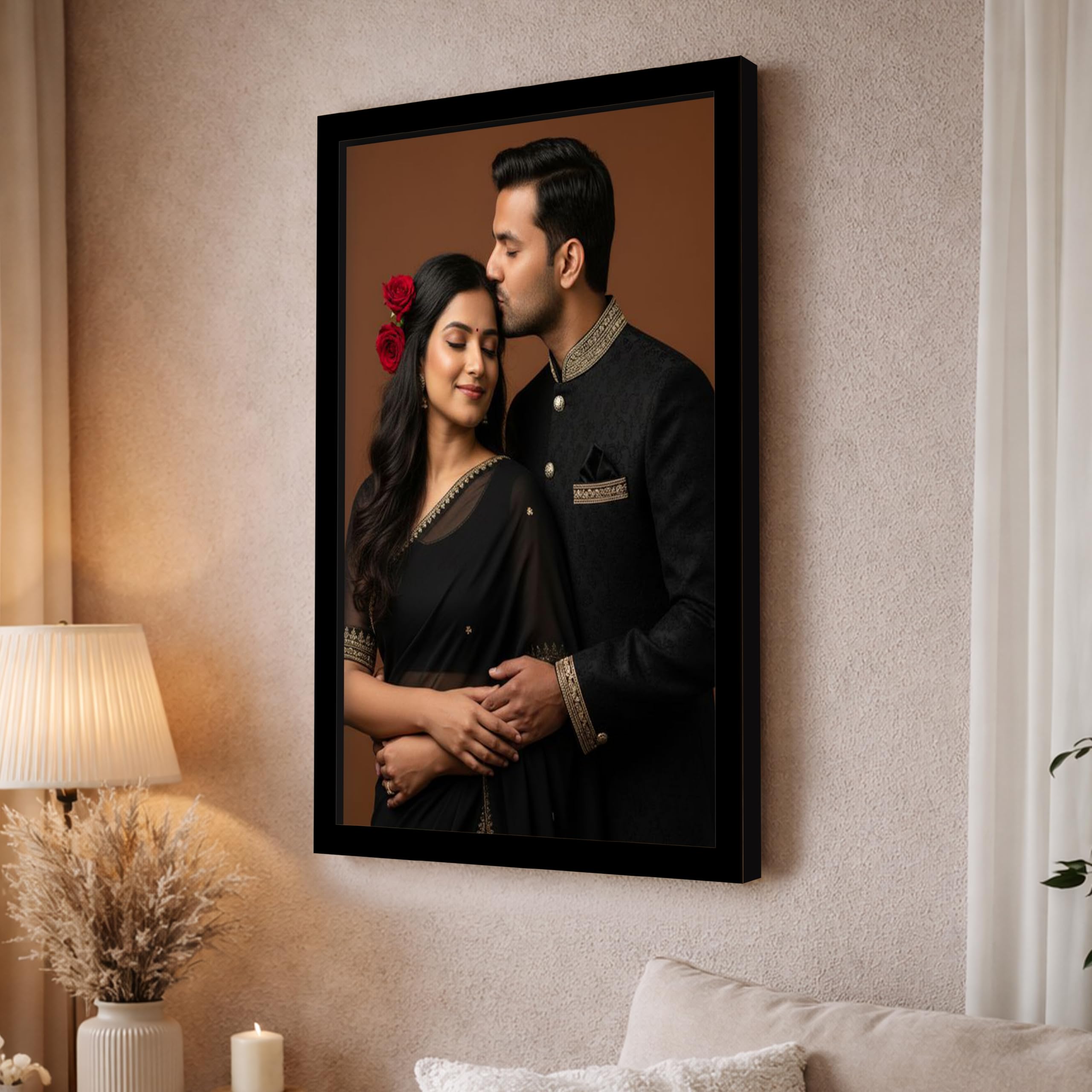 Art Street Synthetic Document Large Size Wall Photo Frame, Big Frames For Wall Artwork, Certificates, Picture & Photographs Home Decor (20x28 Inch, Black)