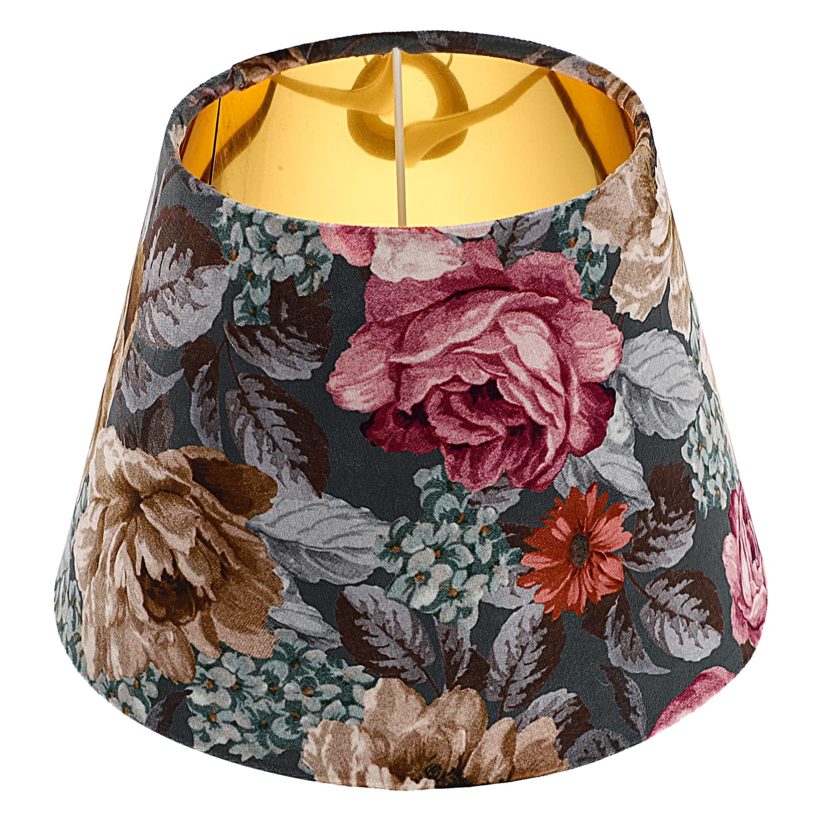 Artibetter Lampenschirm Tischleuchte E14 Leuchter Die Blumen Stoff