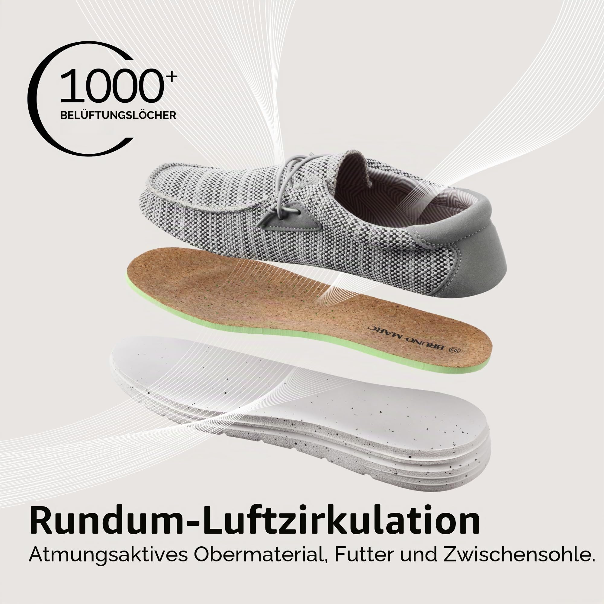 Bruno Marc Herren Loafer Mokassin, Leichte Atmungsaktive Freizeitschuhe Aus Canvas