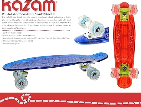 Kazam skateboard with shark wheel Clearance