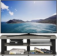 Vista 52 de Furinno Econ - Centro de entretenimiento con soporte para TV, color espresso