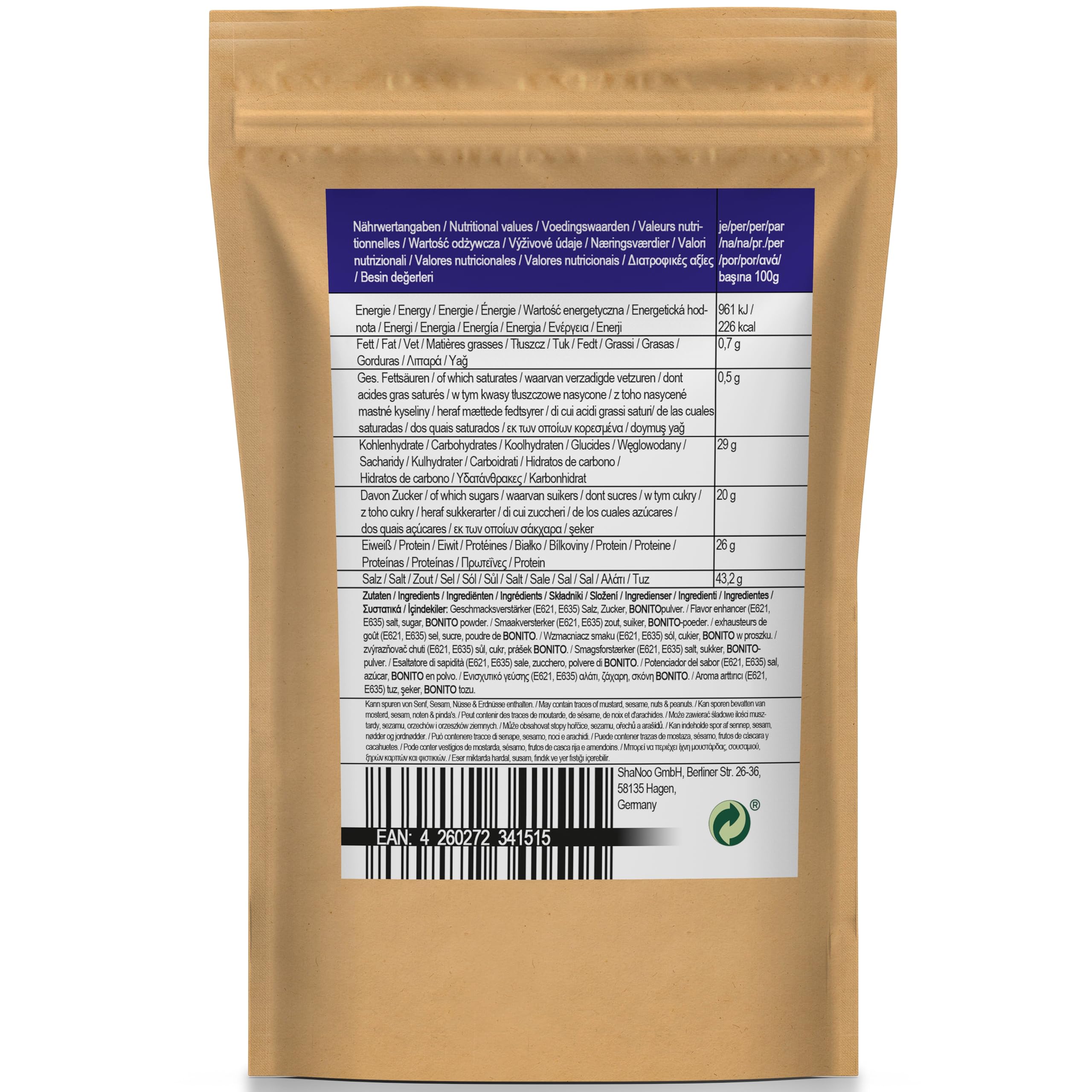 Asiafoodland Bonito Dashi Dashi Polvo Condimento para sopa de pescado 60 g