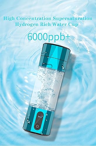 Miniatura 2 de Generador de botellas de agua de hidrógeno, hasta 6000-8000 PPB, máquina ionizadora de agua de hidrógeno portátil con tecnología PEM, para viajes en
