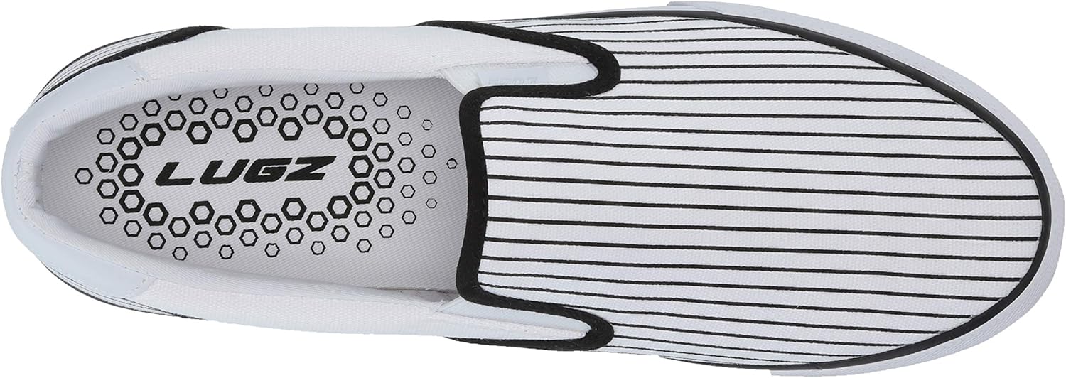 Lugz Men's Clipper DLX Sneaker 12 White/Black/White