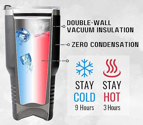 Miniatura 7 de Onebttl Regalos personalizados para hombres con inicial R, vaso de viaje con monograma para él, tazas de café personalizadas, regalos únicos de