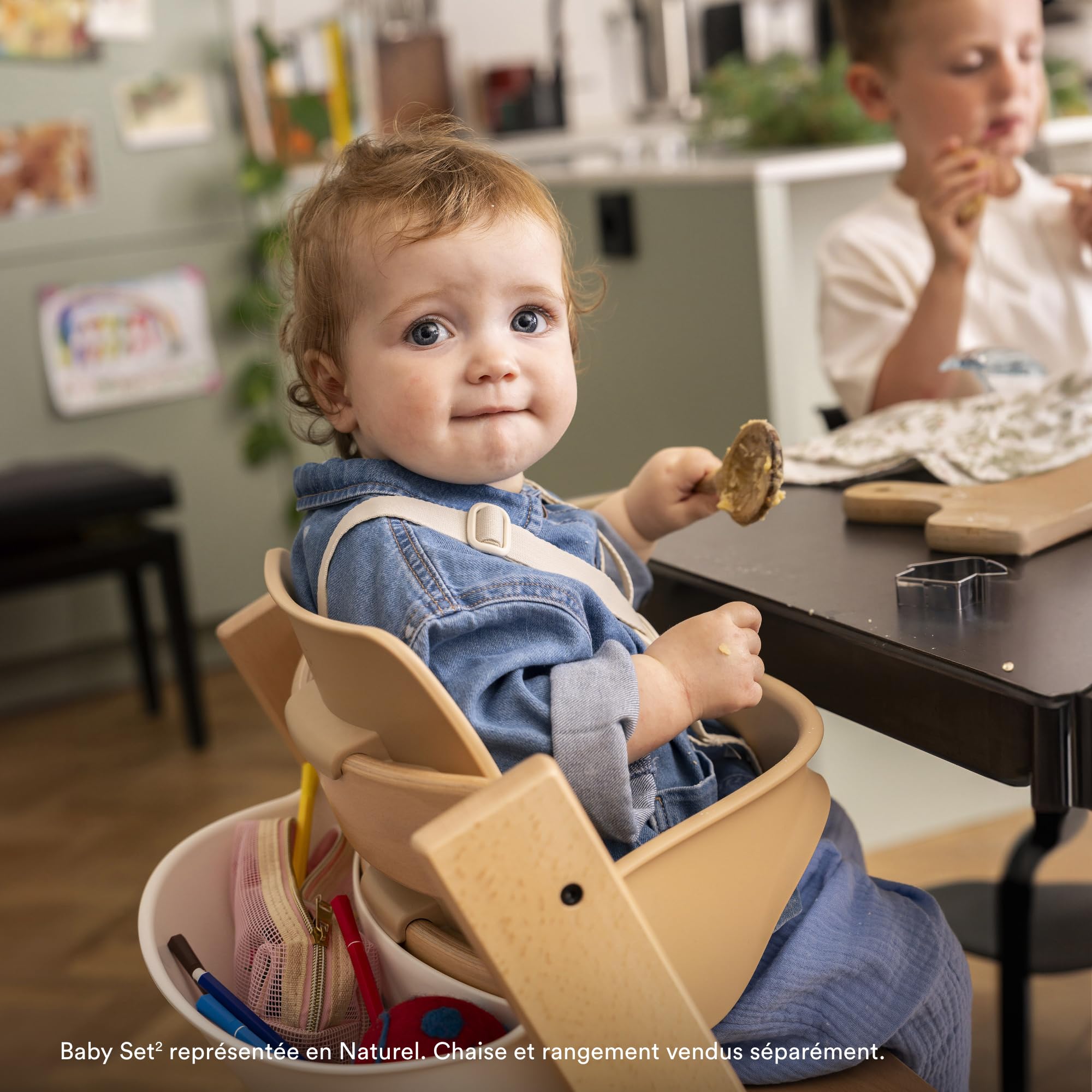 Stokke Tripp Trapp Baby Set 2 Blanc - Chaise haute pour 6-36 mois - Compatible après 2003