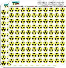 Radioactive Nuclear Warning Symbol 1/2" (0.5") Planner Calendar Scrapbooking Crafting Stickers - Opaque