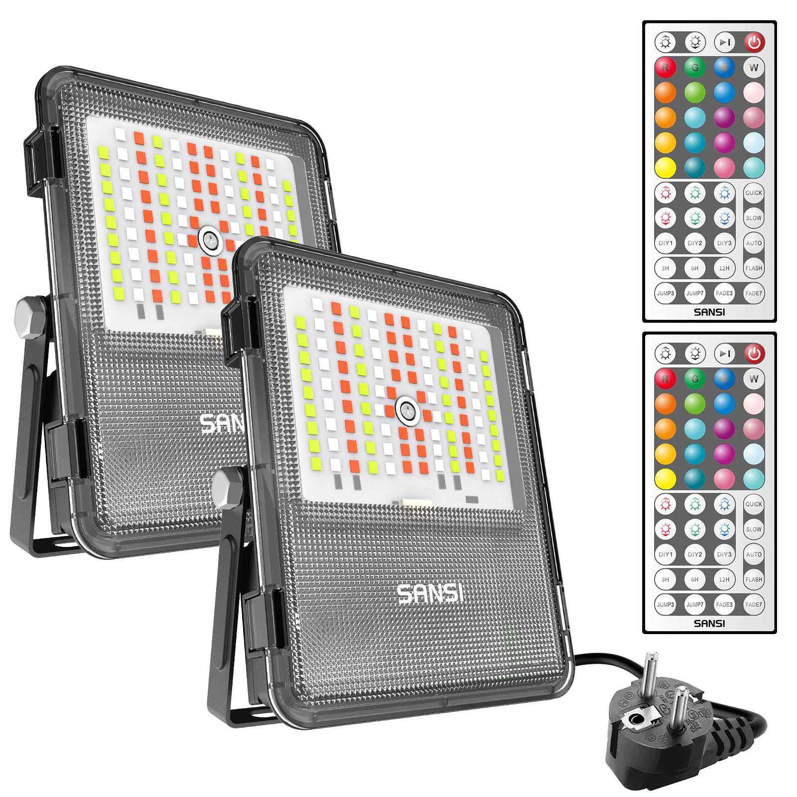 Proiettore LED RGB Faretto da esterno Proiettore LED RGB dimmerabile 10W RGB 120º | Leroy Merlin