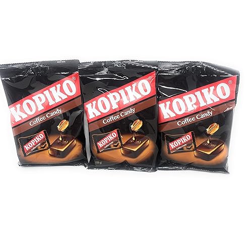 Kopiko Caramelo de café en bolsa (paquete de 3)