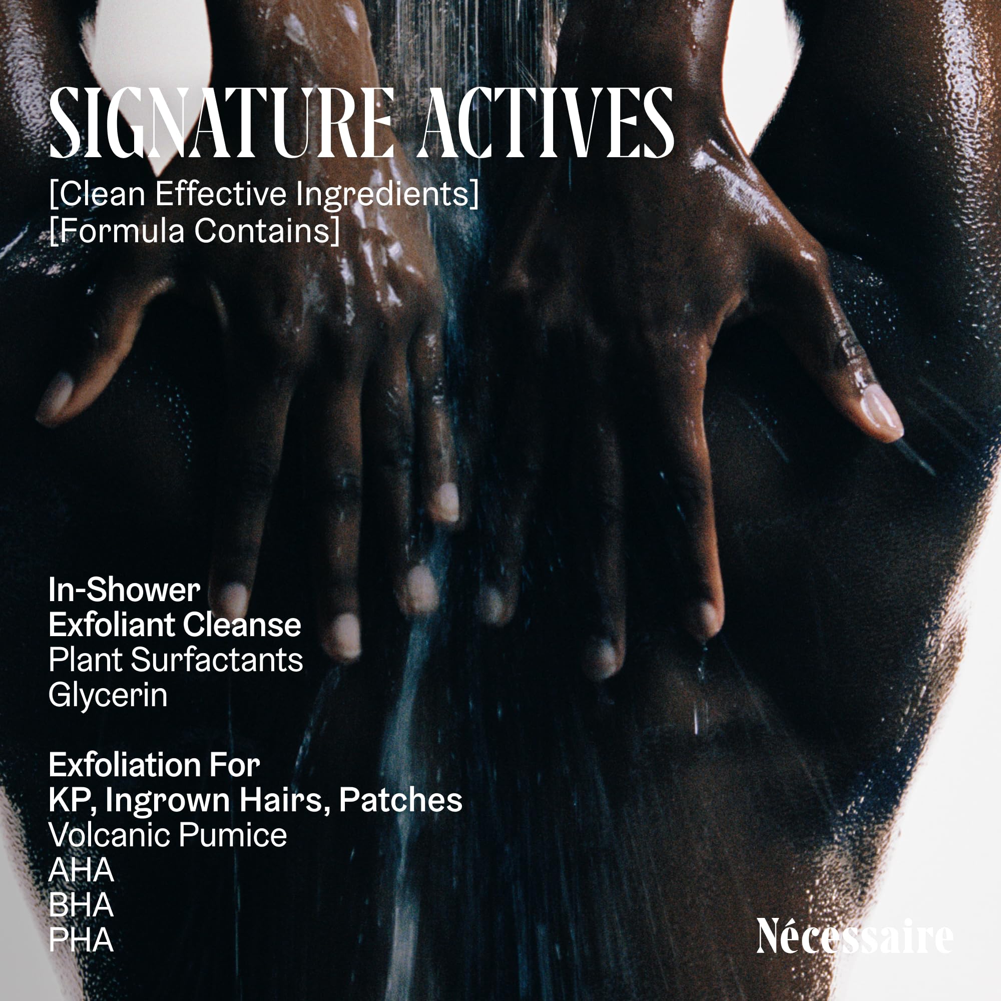 Nécessaire The Body Exfoliator. Eucalyptus. AHA/BHA/PHA. Resurface Skin. Smooth KP and Rough Patches. Hypoallergenic. Dermatologist-Tested. 180 ml / 6.1 fl oz