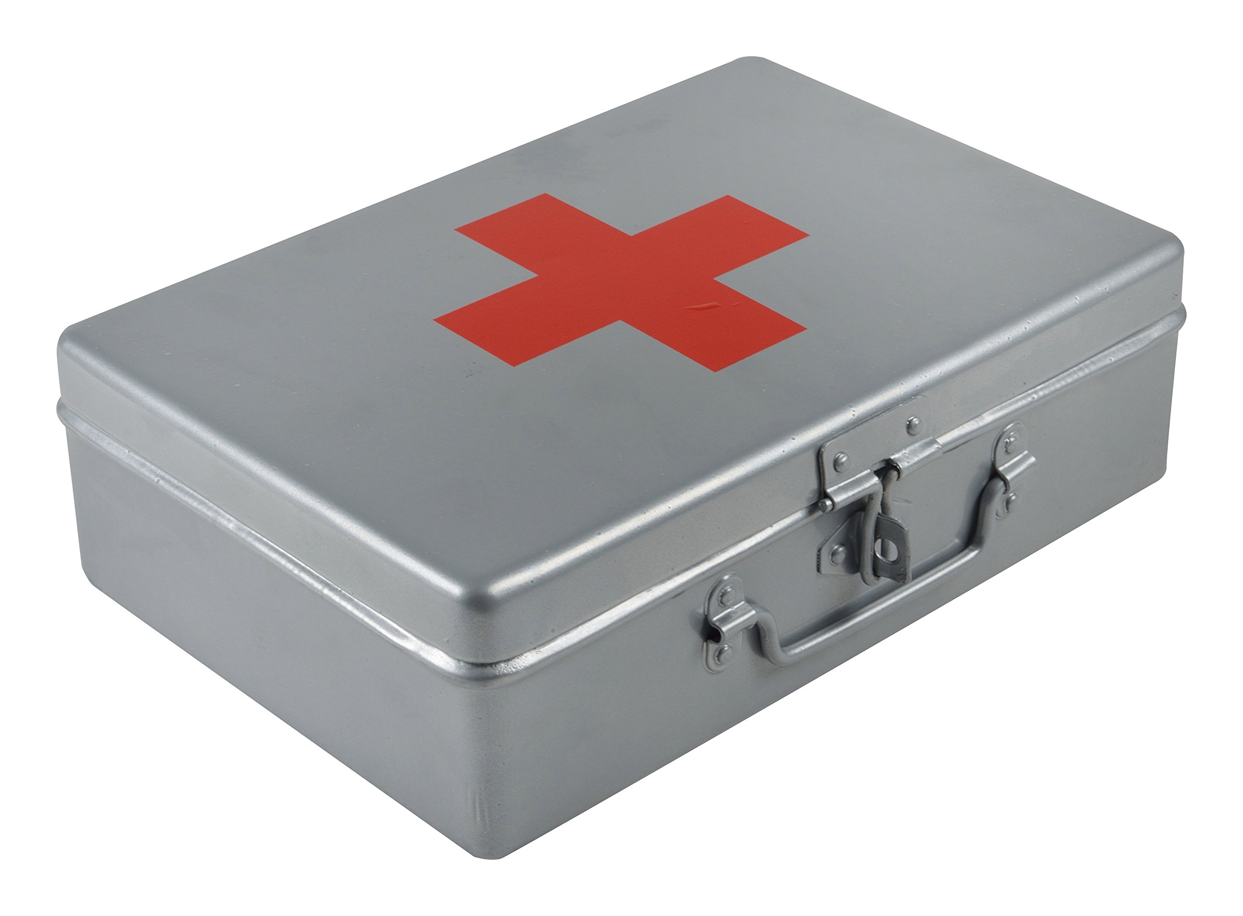 JAYCO Aluminum First Aid Box (Empty), 20 cm x 12 cm x 6.5 cm