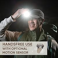 Vista 6 de Energizer Jeep MP-450 Linterna Frontal Recargable, Lámpara de Cabeza LED Recargable Ultra Brillante con Luz Blanca Roja Verde, Linterna Frontal