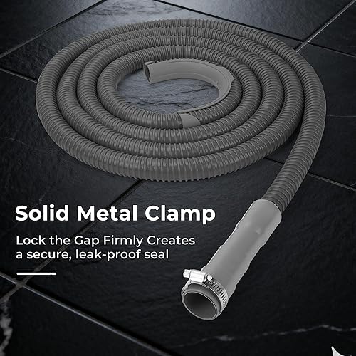 Miniatura 7 de Funmit Manguera de drenaje universal para lavadora de 8 pies, manguera de extensión flexible apta para la mayoría de lavadoras domésticas