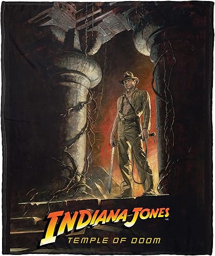 Northwest Indiana Jones - Manta de seda táctil, 50 x 60 pulgadas, Temple of Doom disponible en Yaxa Venezuela