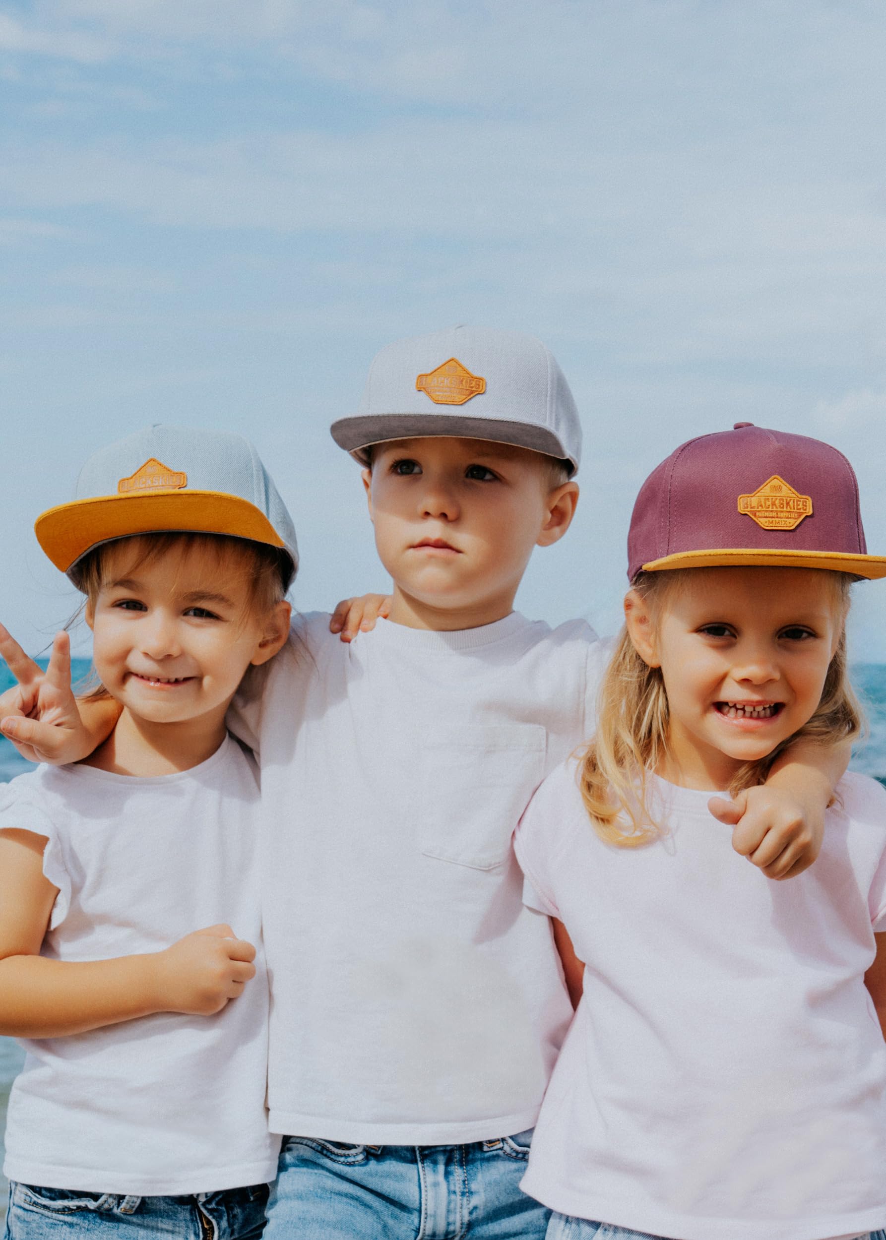 Blackskies Essentials Snapback cap - Set 2 Pezzi Genitori Bambini | Partnerlook Baseball cap Regalo Mini-Me Basecap Pap脿-Figlio & Mamma-Figlia