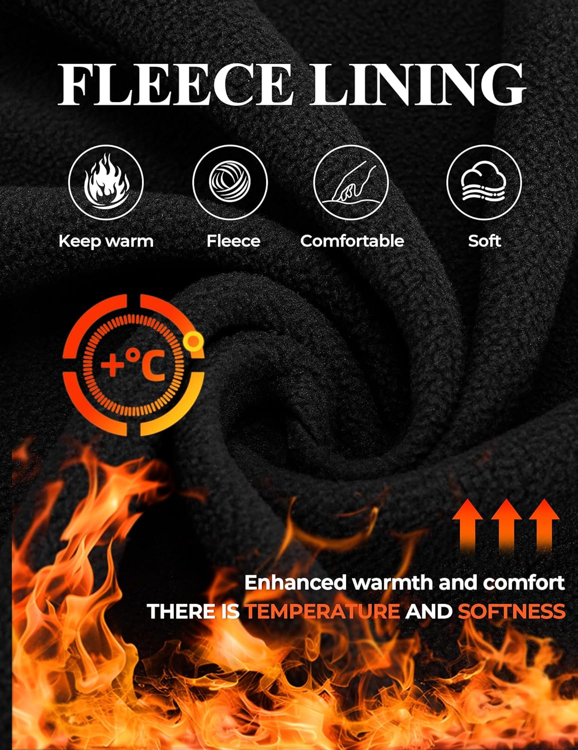 COOFANDY Men's Soft Polar Fleece Jacket Lightweight Full Zip Jackets Casual Outdoor Warm Jackets Coats with Pockets - Image 5