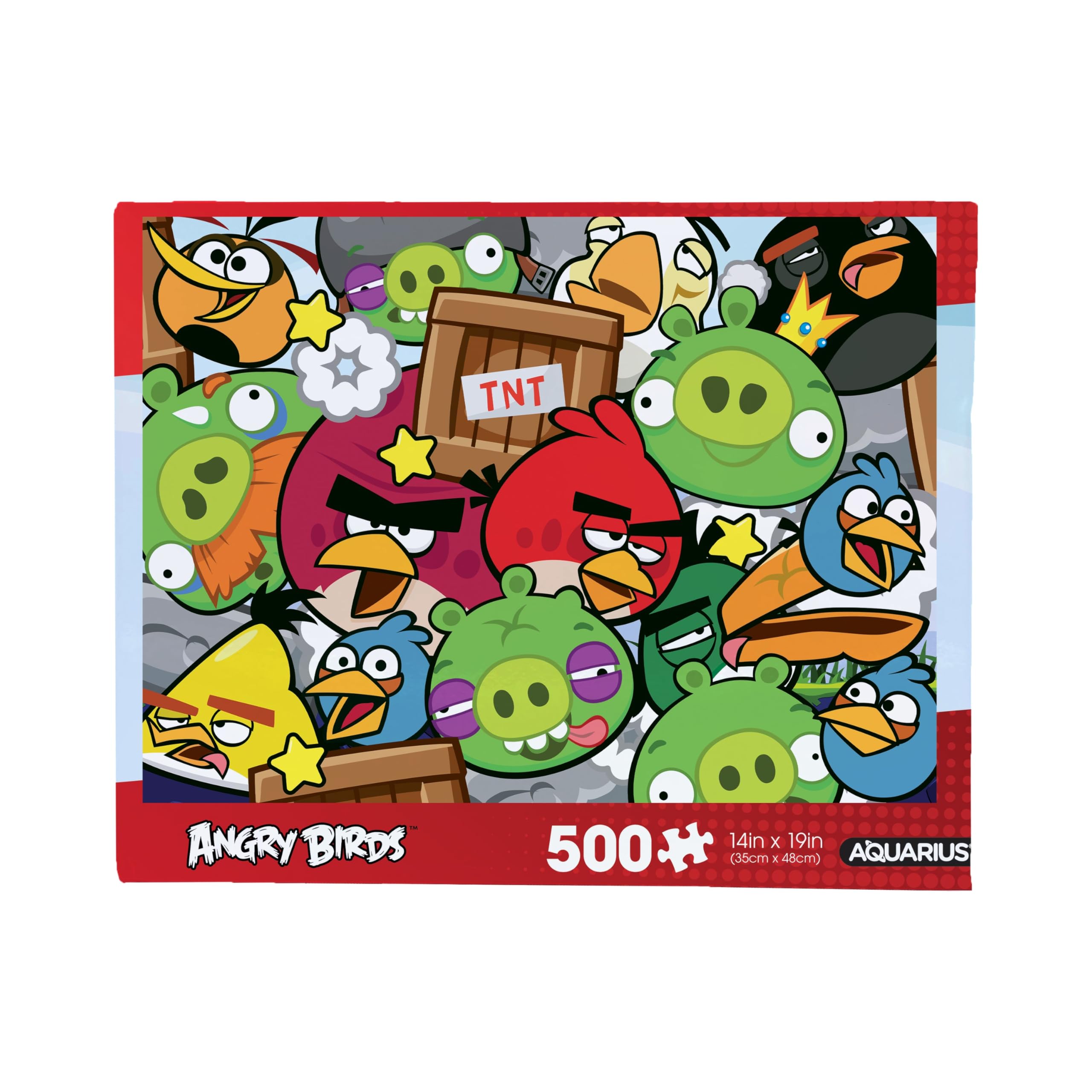 AQUARIUS Angry Birds 500pc Puzzle (500 Piece Jigsaw Puzzle) - Glare Free - Precision Fit - Officially Licensed Angry Birds Merchandise & Collectibles - 14x19 Inches